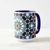 Harmony in Tiles – Moroccan Geometric Mug Mok (Voorkant rechts)