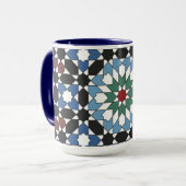 Harmony in Tiles – Moroccan Geometric Mug Mok (Voorkant links)