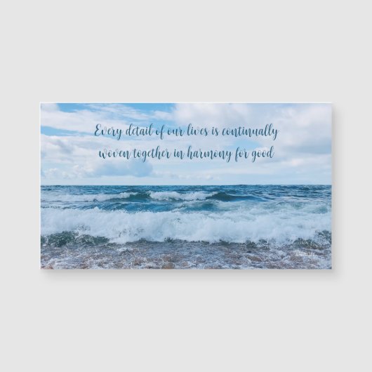 Harmony Inspirerend Beach Photography Magnet (Voorkant)