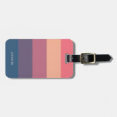 Harmony kleurrijke strepen bagage bagagelabel (Voorkant horizontaal)