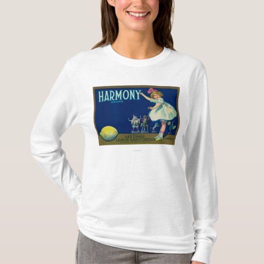 Harmony Lemon LabelSan Dimas, CA T-shirt (Voorkant)