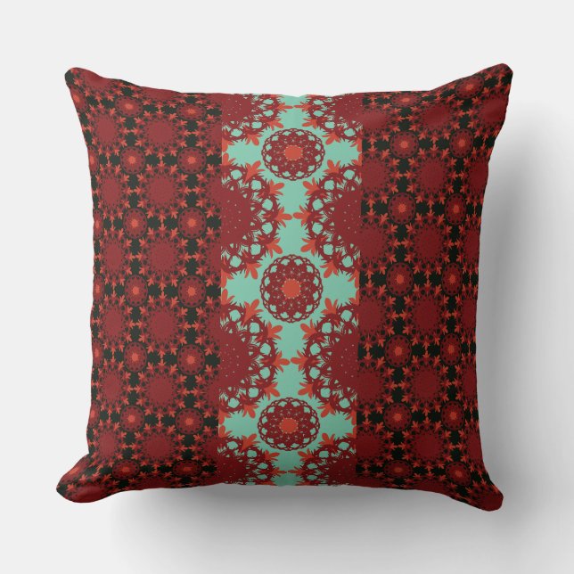 Harmony Line Pattern Decorative Throw Pillow – Bal Kussen (Voorkant)