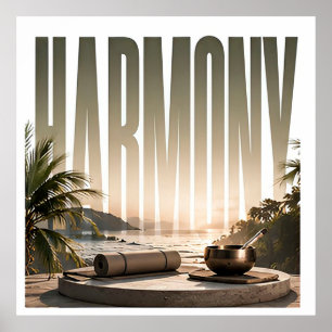 Harmony Luxe Wellness Redactioneel Levensstijl Poster