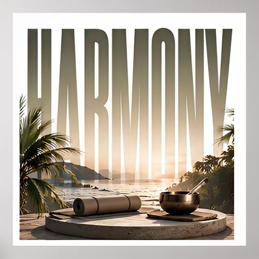 Harmony Luxe Wellness Redactioneel Levensstijl Poster (Voorkant)