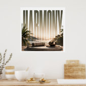 Harmony Luxe Wellness Redactioneel Levensstijl Poster (Keuken)
