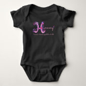 Harmony meisjes naam & betekenis H monogram shirt (Voorkant)