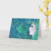 Harmony Mermaid wenskaart van Renee Lavoie Kaart (Gele Bloem)