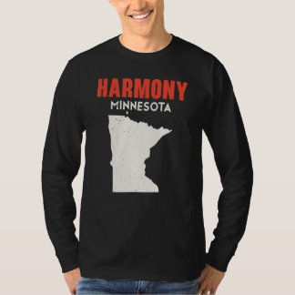 Harmony Minnesota USA Staat Amerika Reizen Minneso T-shirt