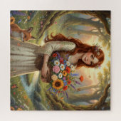 Harmony of Hair, Flowers, and Forest Legpuzzel (Horizontaal)