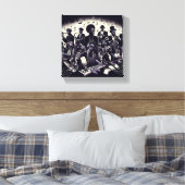 "Harmony Onthulde" Muurdoek Canvas Afdruk (Insitu (Slaapkamer))