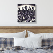 "Harmony Onthulde" Muurdoek Canvas Afdruk (Insitu (Slaapkamer))