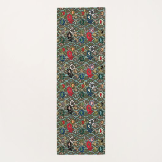 Harmony Ontketend: Japans  Bloemen Yogamat (Achterkant)