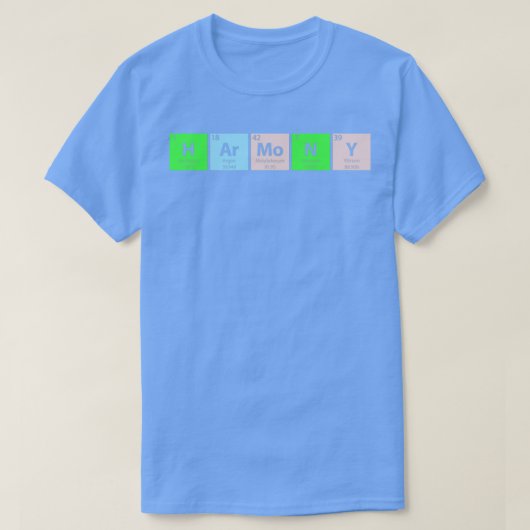 Harmony Periodieke Tabel T-shirt (Design voorkant)