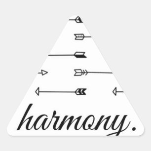 Harmony pijl print patroon pijlen hipster quote sticker