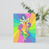 "Harmony" regenboogventilator Briefkaart voor kind (Staand voorkant)