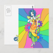 "Harmony" regenboogventilator Briefkaart voor kind (Voorkant / Achterkant)