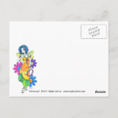 "Harmony" regenboogventilator Briefkaart voor kind (Achterkant)