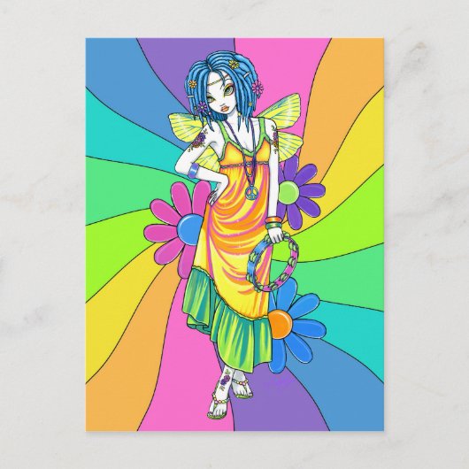 "Harmony" regenboogventilator Briefkaart voor kind (Voorkant)