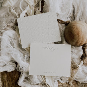 HARMONY Sage Green Thank Note Kaart