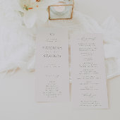 HARMONY Sage Green Wedding Programmakaart