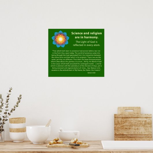 Harmony Science Religion Poster (Keuken)