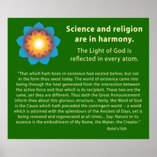 Harmony Science Religion Poster
