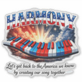 HARMONY STICKER (Voorkant)