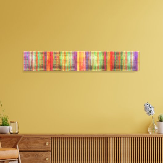Harmony Stripes Abstracte Moderne Kunst Verpakt Ca Canvas Afdruk (Insitu (Woonkamer))