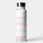 Harmony Stripes Horizontal Lines Grey Pink White Waterfles (Rechts)