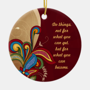 Harmony Swirl Affirmation Ornament