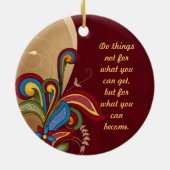 Harmony Swirl Affirmation Ornament (Achterkant)