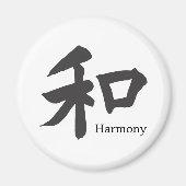 Harmony symbool - jouw tekst magneet (Voorkant)