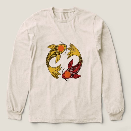 Harmony T-Shirt, Japanese koi fish Tri-Blend Shirt (Voorkant)