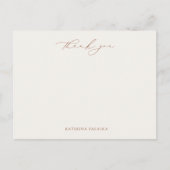 HARMONY Terracotta Bedankt Kaart (Voorkant)