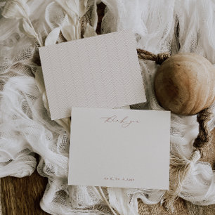 HARMONY Terracotta Bedankt Kaart