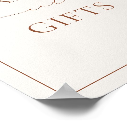 HARMONY Terracotta Kaarten en geschenken Poster (Hoek)