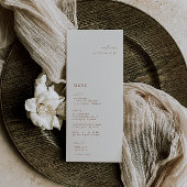 HARMONY Terracotta Place Card Menu