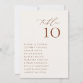 HARMONY Terracotta Zittafel Nummer Kaart (Voorkant)