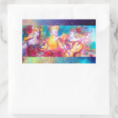 HARMONY TRIO MUSE CONCERT INPakkingsPAPIER Rechthoekige Sticker (Tas)
