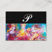 HARMONY TRIO SPRING CONCERT MONOGRAM, Black Pink Visitekaartje (Achterkant)