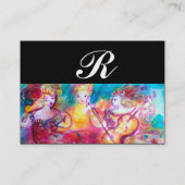 HARMONY TRIO SPRING CONCERT MONOGRAM, Black Pink Visitekaartje (Achterkant)