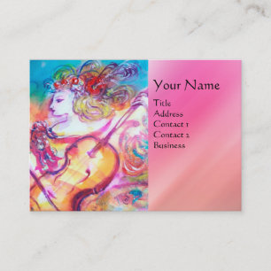 HARMONY TRIO SPRING CONCERT MONOGRAM, Black Pink Visitekaartje