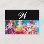 HARMONY TRIO SPRING CONCERT MONOGRAM, Black Pink Visitekaartje (Achterkant)