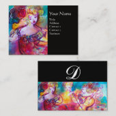 HARMONY TRIO SPRING CONCERT MONOGRAM, Black Pink Visitekaartje (Voorkant / Achterkant)