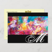 HARMONY TRIO SPRING CONCERT MONOGRAM BRIEFKAART (Voorkant / Achterkant)