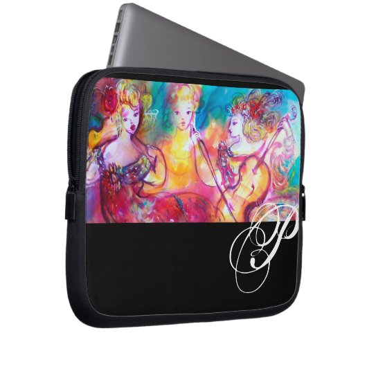 HARMONY TRIO SPRING CONCERT MONOGRAM LAPTOP SLEEVE (Voorkant Rechts)