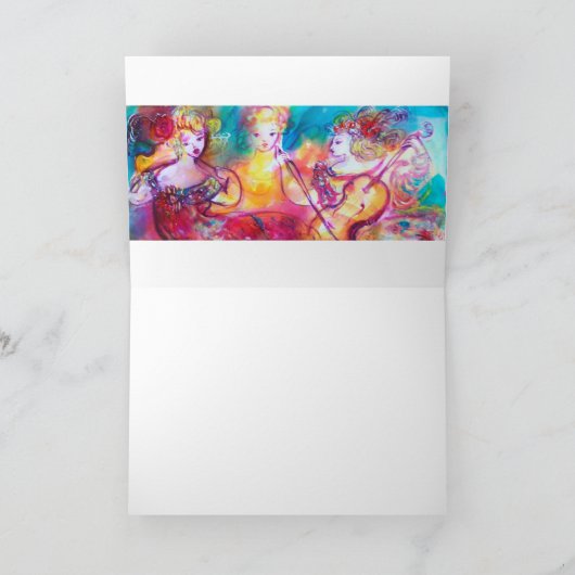 HARMONY TRIO SPRING CONCERT MONOGRAM NOTITIEKAARTJE (Binnen)