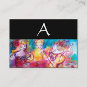 HARMONY TRIO SPRING CONCERT MONOGRAM, zwart Visitekaartje (Achterkant)