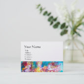 HARMONY TRIO SPRING CONCERT, zwart wit parelpapier Visitekaartje (Staand voorkant)