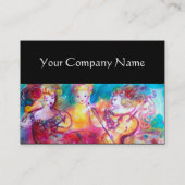 HARMONY TRIO SPRING CONCERT, zwart wit parelpapier Visitekaartje (Achterkant)